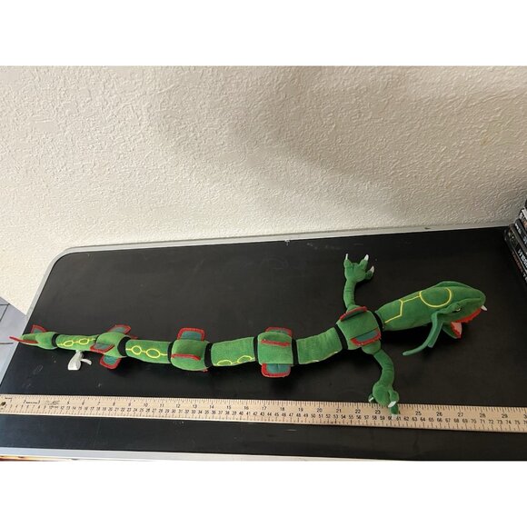 Pokemon Green Rayquaza 30" Long Posable Plush Stuffed Animal - Picture 10 of 10